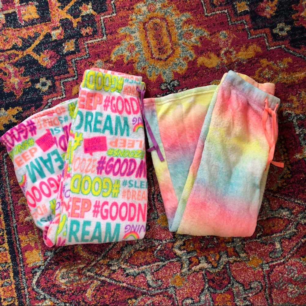 Bundle of two Justice sleep pants size 14